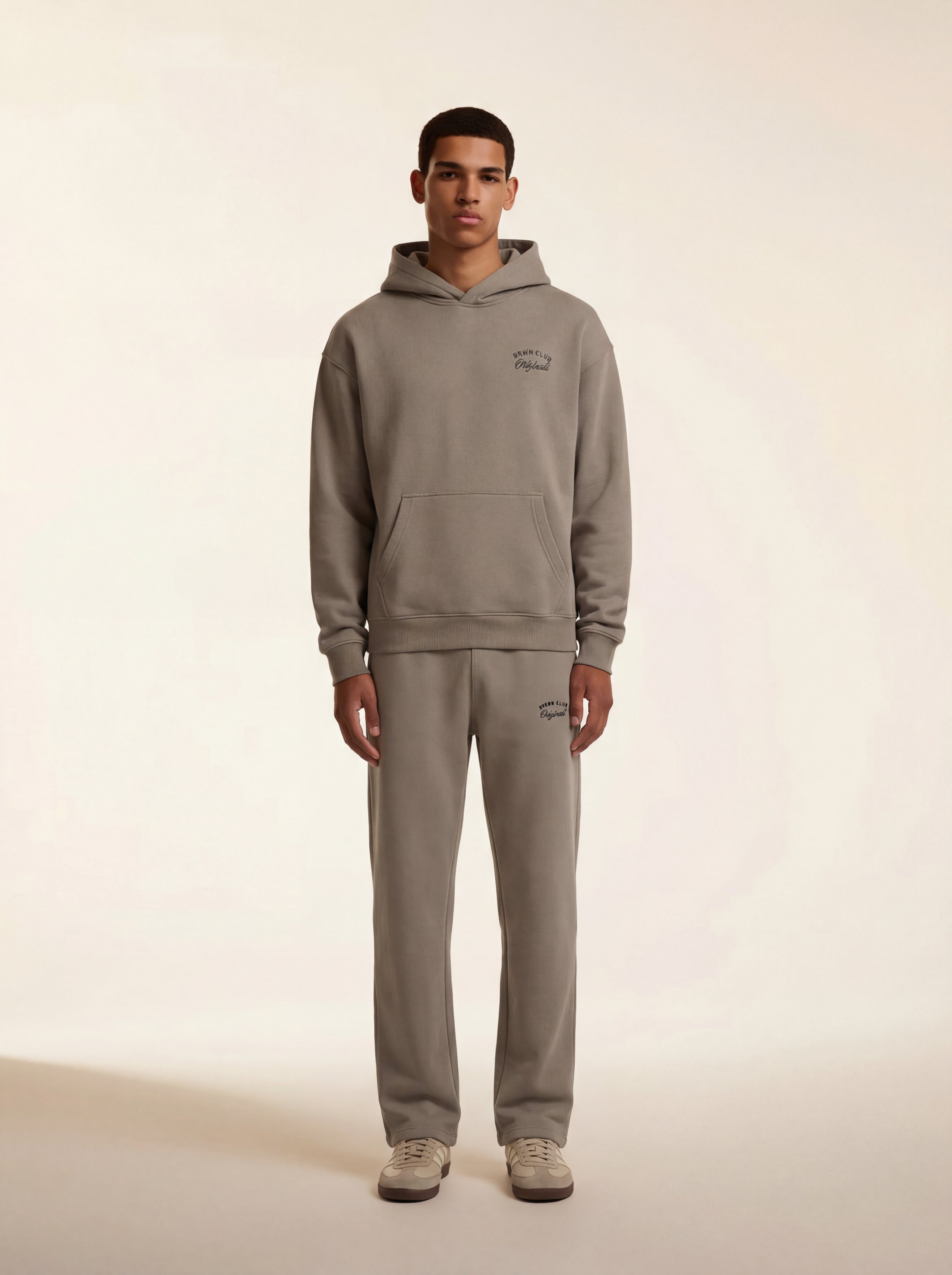 BRWN Fleece Straight Leg Pants