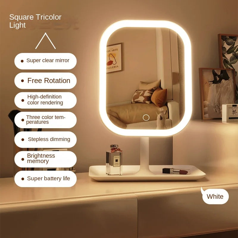 Modern 3-Color LED Makeup Vanity Mirror