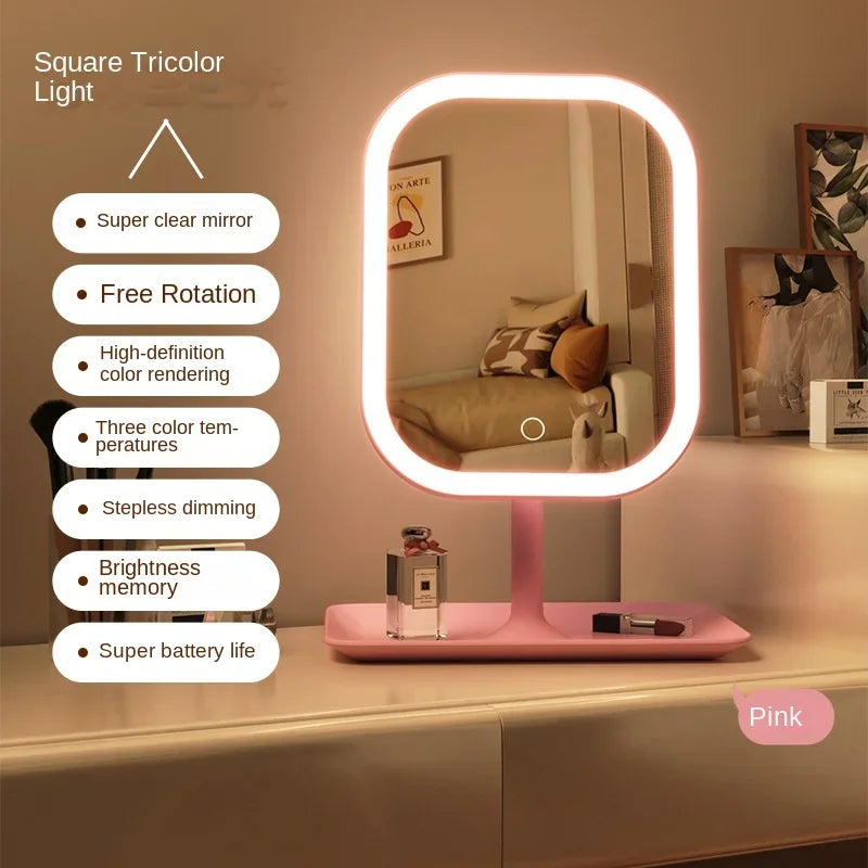 Modern 3-Color LED Makeup Vanity Mirror